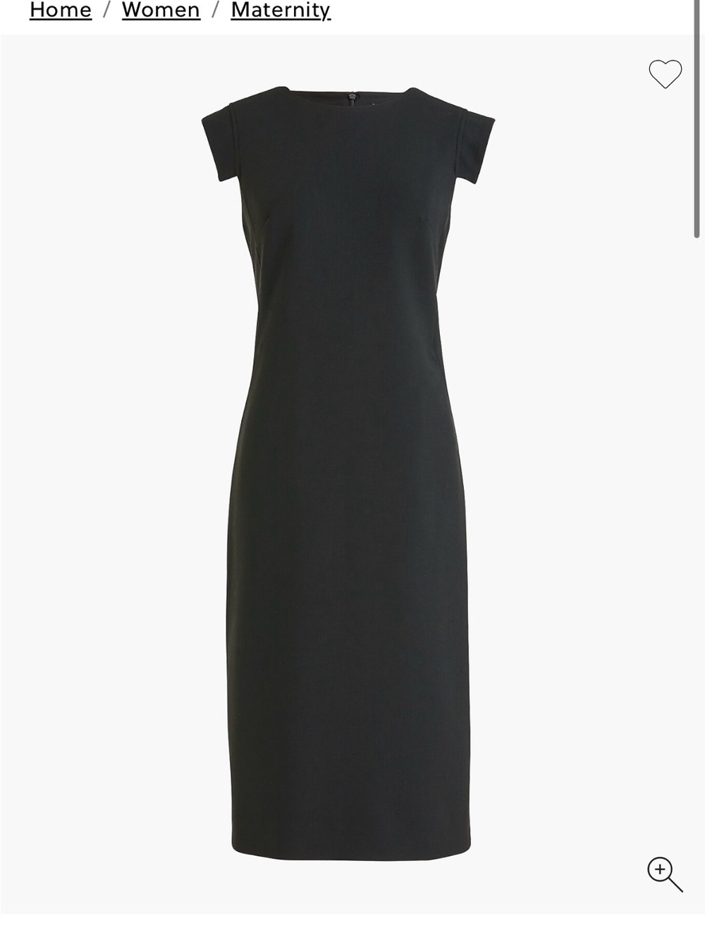 Hatch Black Midi Sheath Dress